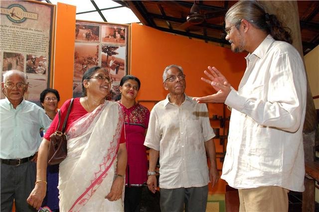 M K Narayanan at Goa Chitra Museums
